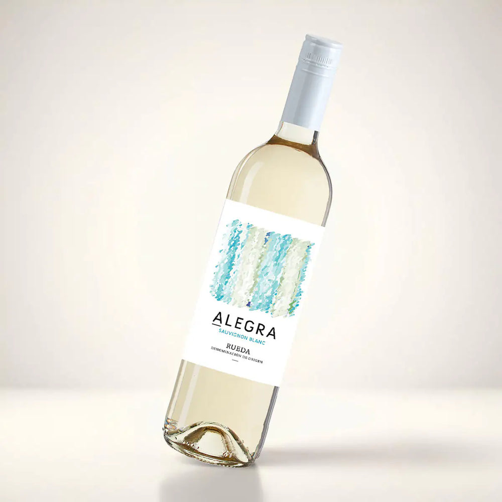 6 hvidvin på en bænk - Sauvignon Blanc hvidvinskasse