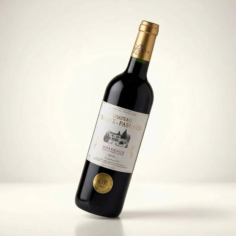 rødvin flaske - Château maine-pascaud bordeaux 2018